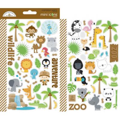 Doodlebug At The Zoo Sticker - Mini Icons